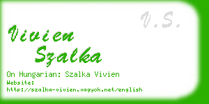 vivien szalka business card